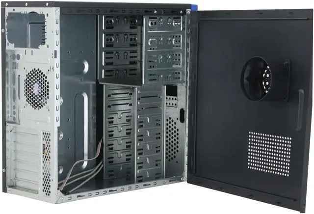 Alt view image 5 of 10 - ATOP Decorative AT-AP101-BL Blue SGCC Steel ATX Mid Tower Computer Case