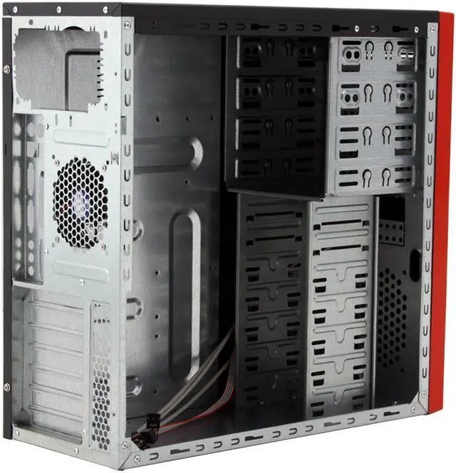 Alt view image 6 of 11 - ATOP Decorative AT-AP101-RD Red SGCC Steel ATX Mid Tower Computer Case