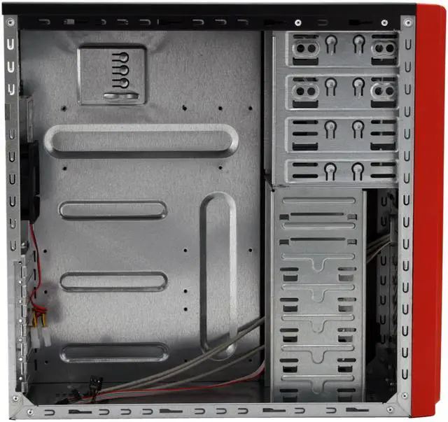 Alt view image 7 of 11 - ATOP Decorative AT-AP101-RD Red SGCC Steel ATX Mid Tower Computer Case