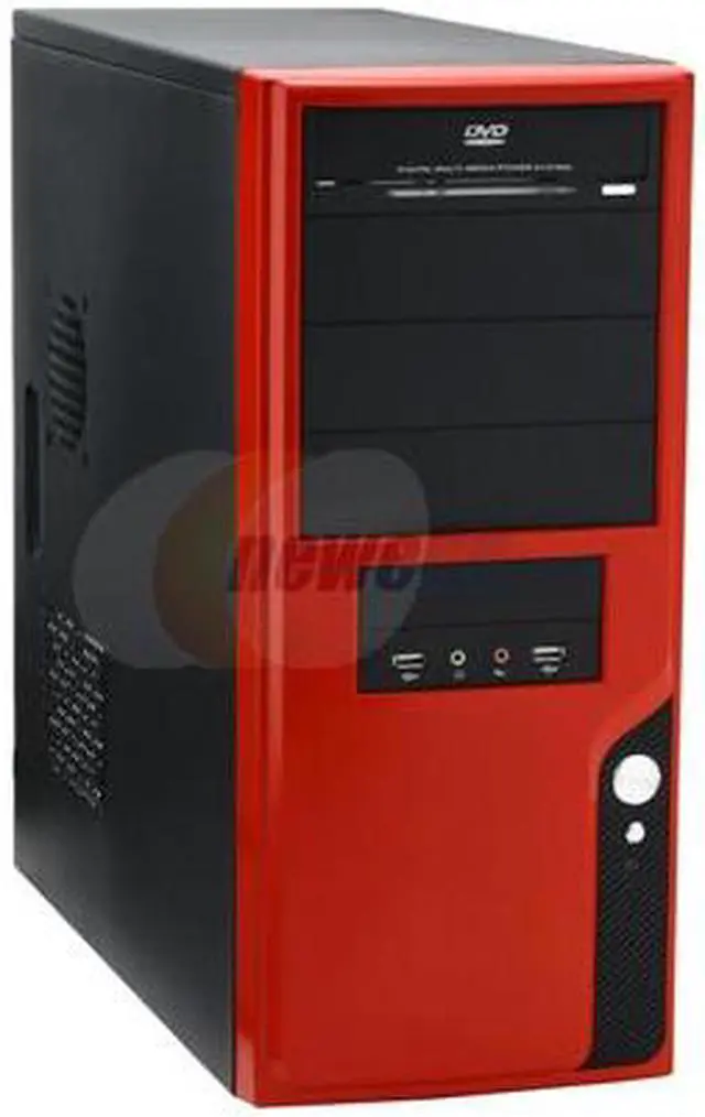 Main image of ATOP Decorative AT-AP101-RD Red SGCC Steel ATX Mid Tower Computer Case