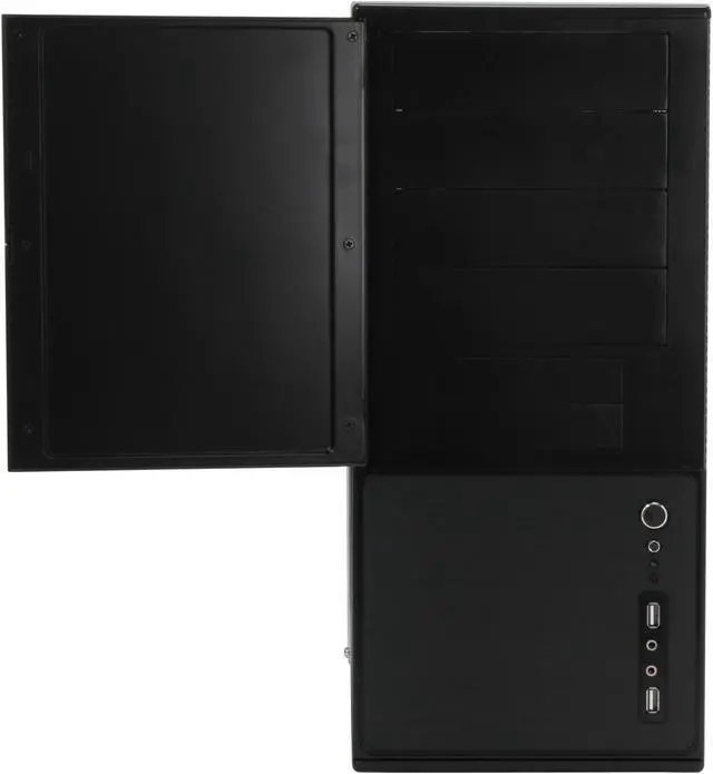 Alt view image 4 of 12 - ATOP AT-AP103WBB Black SGCC steel ATX Mid Tower Computer Case