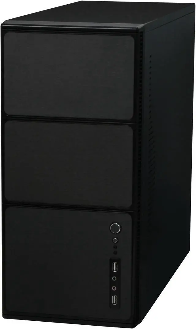 Alt view image 3 of 12 - ATOP AT-AP103WBB Black SGCC steel ATX Mid Tower Computer Case