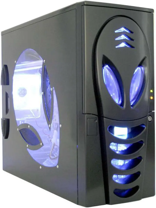Main image of ATOP Z-Alien AT959-BK Black Aluminum / ABS Plastic ATX Mid Tower Computer Case 500 watts P4 ready Power Supply