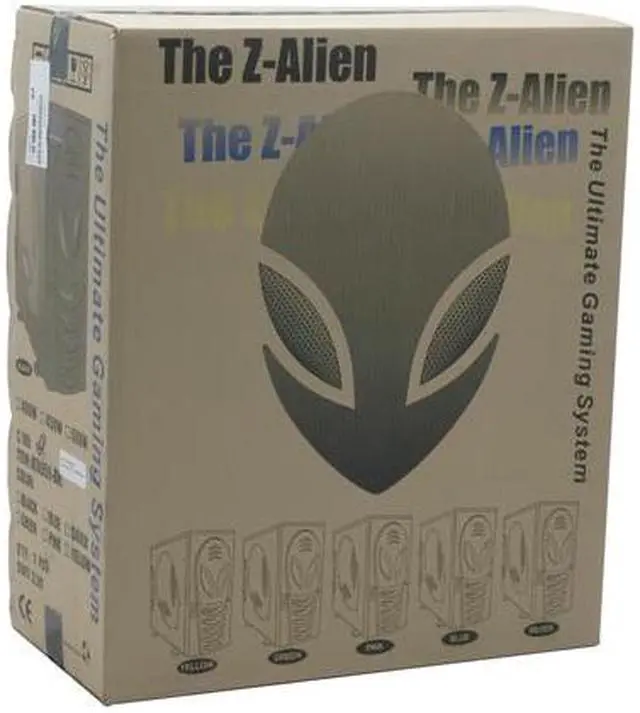 Alt view image 11 of 11 - ATOP Z-Alien AT959-BK Black Aluminum / ABS Plastic ATX Mid Tower Computer Case 500 watts P4 ready Power Supply