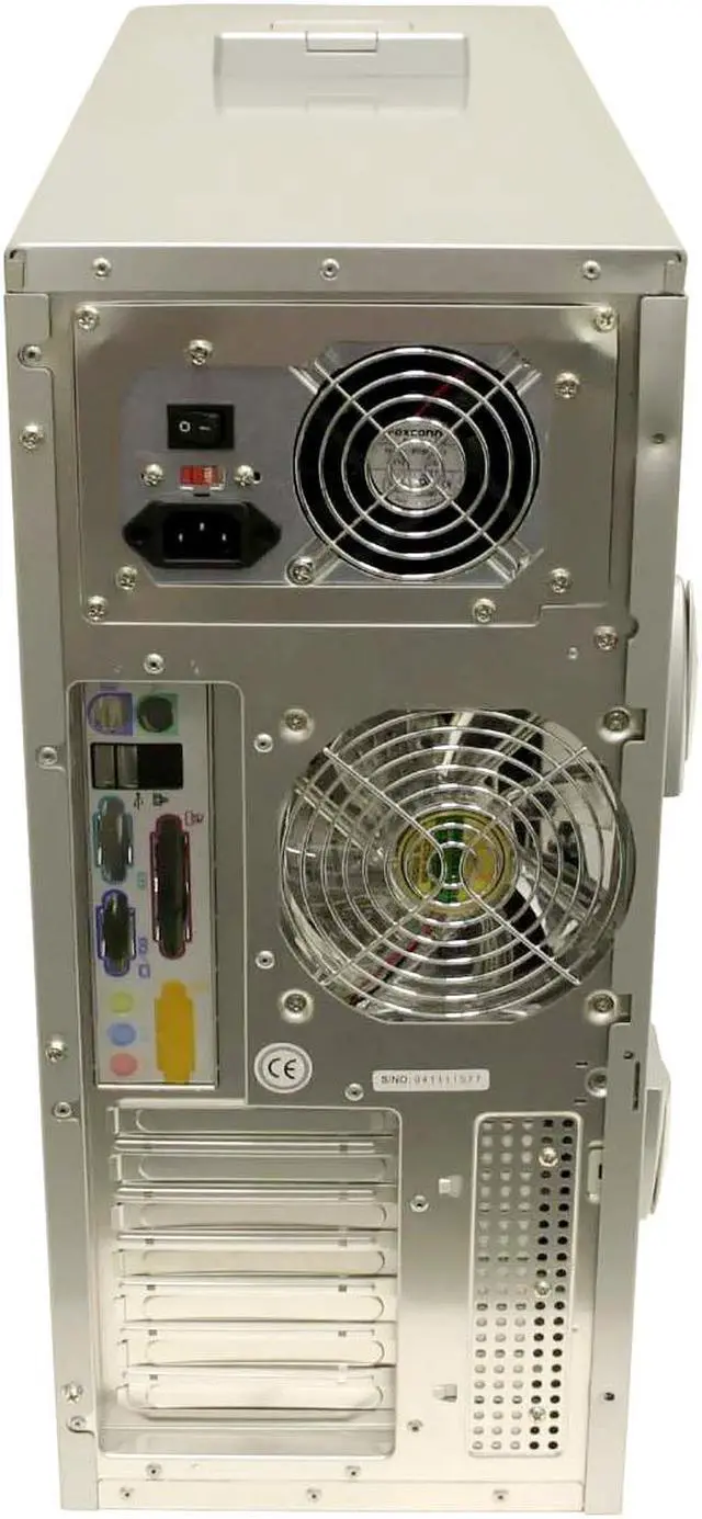 Alt view image 4 of 12 - ATOP Z-Alien AT959-SV Silver Aluminum / ABS Plastic ATX Mid Tower Computer Case 500W P4 ready Power Supply