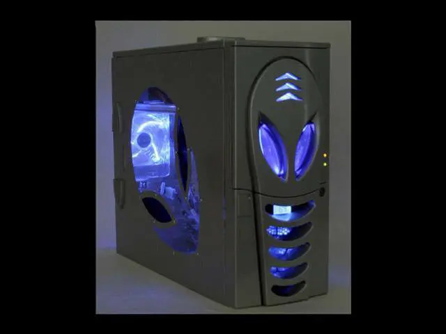 Alt view image 10 of 12 - ATOP Z-Alien AT959-SV Silver Aluminum / ABS Plastic ATX Mid Tower Computer Case 500W P4 ready Power Supply