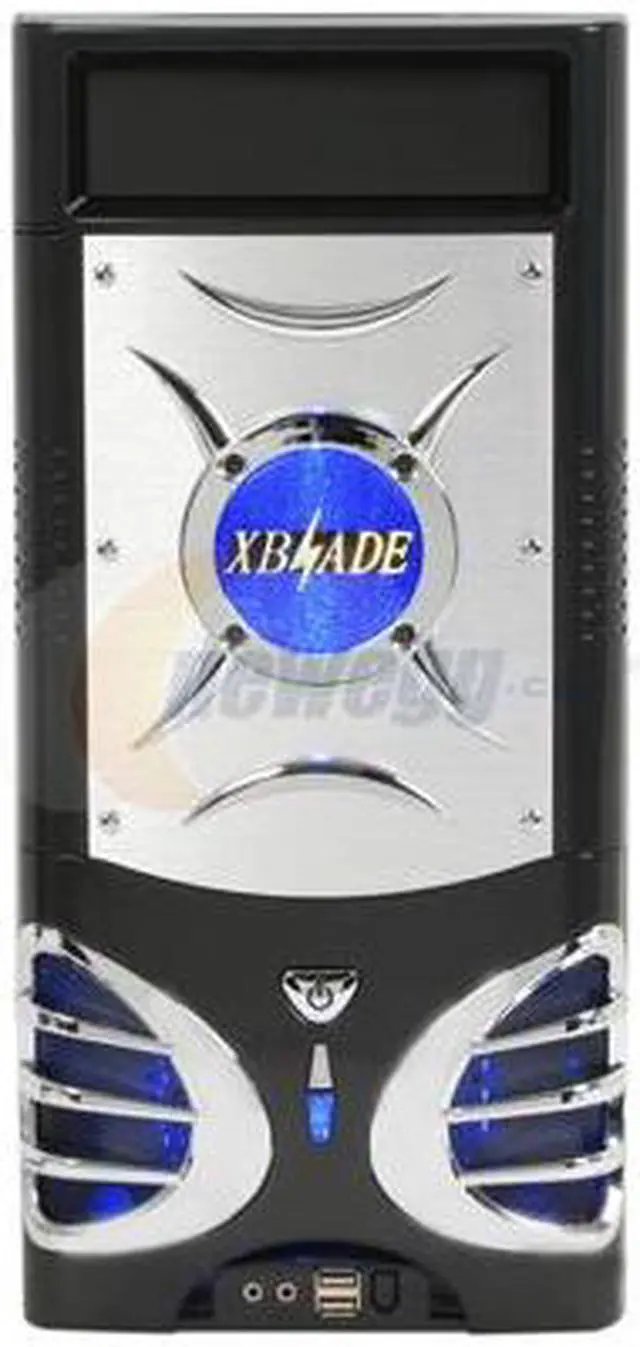 LOGISYS Computer XBlade CS859BK Black/Silver Computer Case