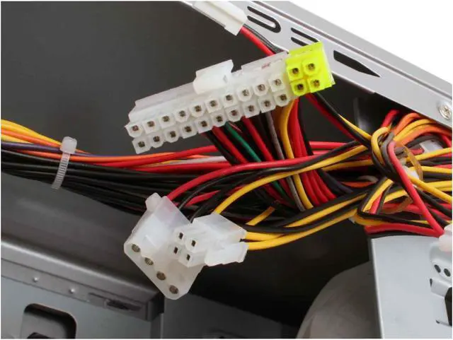 Alt view image 9 of 12 - LOGISYS Computer XBlade CS859SL Silver Steel ATX Mid Tower Computer Case 450W Power Supply