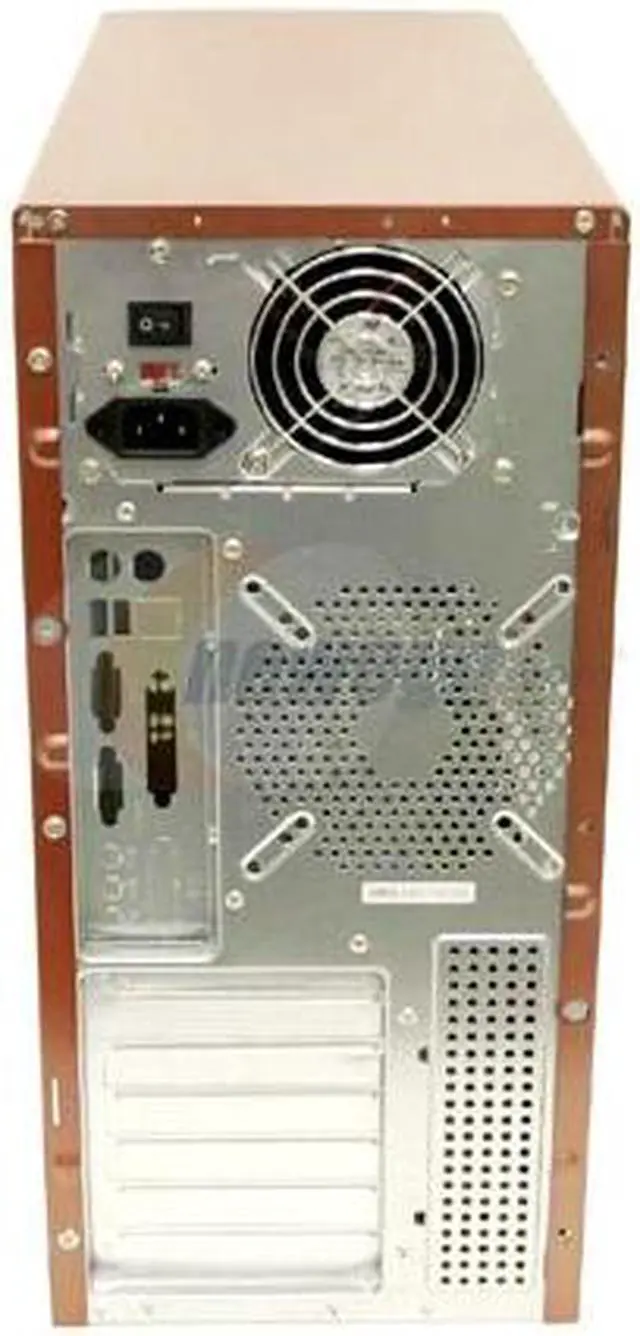 Alt view image 3 of 11 - ATOP XBlade AT859A-OR Orange/Silver Steel ATX Mid Tower Computer Case 450W Power Supply