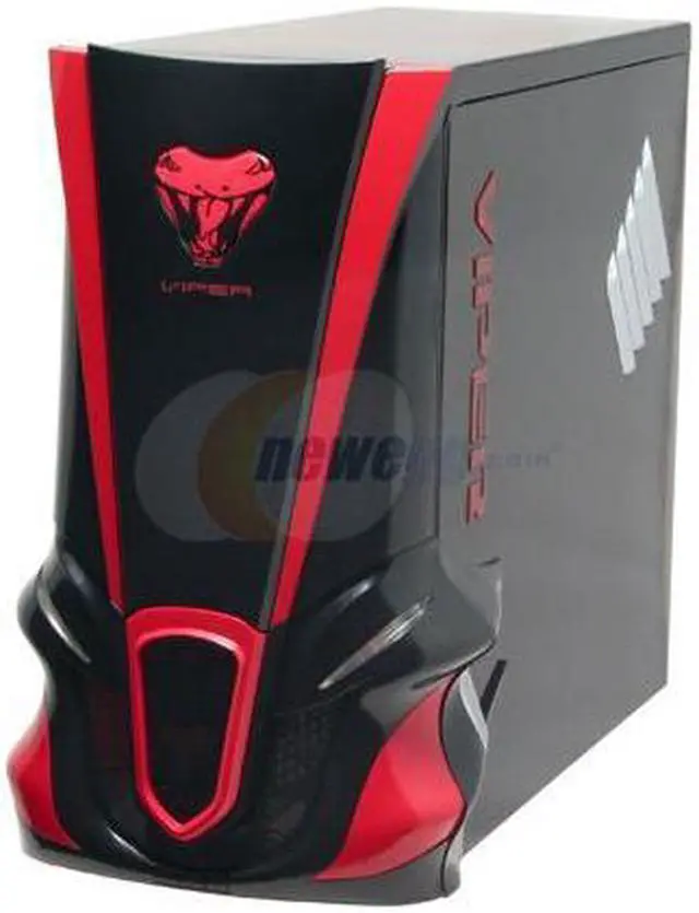 Alt view image 2 of 14 - XG VIPER 2 CA-V2-K Black/Red 1.0 mm Aluminum Alloy ATX Mid Tower Computer Case 400W, Active PFC, Smart Fan Control,20+4 pin Main connector Power Supply