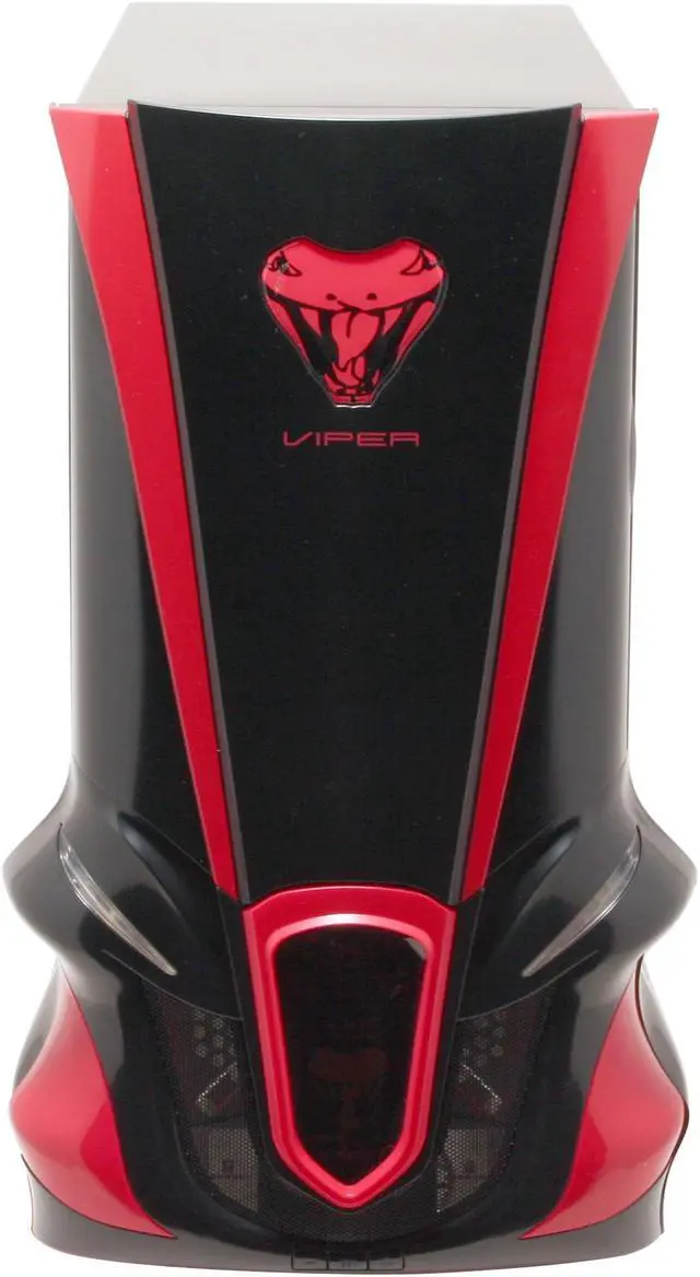Alt view image 3 of 14 - XG VIPER 2 CA-V2-K Black/Red 1.0 mm Aluminum Alloy ATX Mid Tower Computer Case 400W, Active PFC, Smart Fan Control,20+4 pin Main connector Power Supply