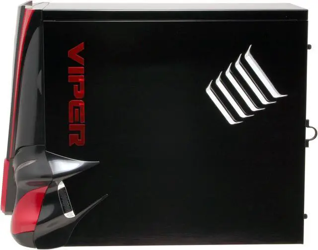 Alt view image 6 of 14 - XG VIPER 2 CA-V2-K Black/Red 1.0 mm Aluminum Alloy ATX Mid Tower Computer Case 400W, Active PFC, Smart Fan Control,20+4 pin Main connector Power Supply