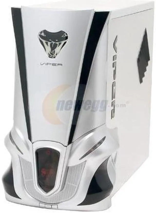 Alt view image 2 of 14 - XG VIPER 2 CA-V2-S Silver 1.0 mm Aluminum Alloy ATX Mid Tower Computer Case 400W Power Supply