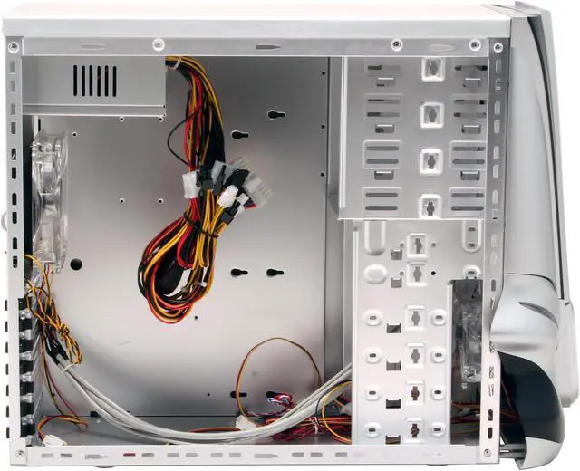 Alt view image 8 of 14 - XG VIPER 2 CA-V2-S Silver 1.0 mm Aluminum Alloy ATX Mid Tower Computer Case 400W Power Supply