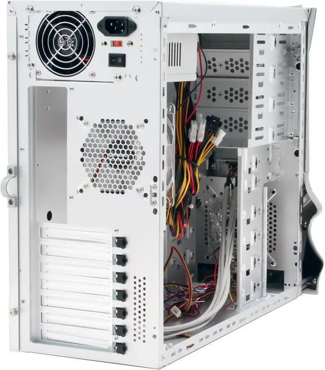 Alt view image 10 of 14 - XG VIPER 2 CA-V2-S Silver 1.0 mm Aluminum Alloy ATX Mid Tower Computer Case 400W Power Supply