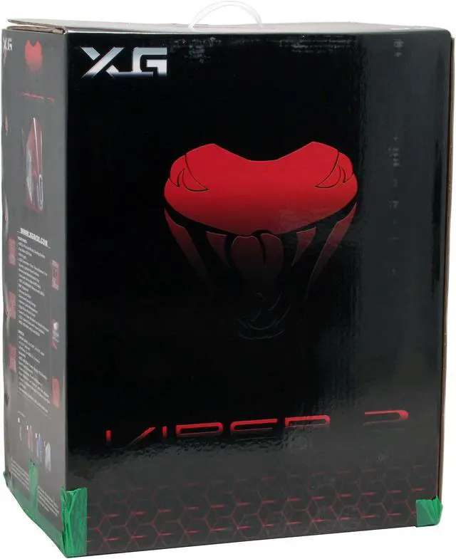 Alt view image 14 of 14 - XG VIPER 2 CA-V2-S Silver 1.0 mm Aluminum Alloy ATX Mid Tower Computer Case 400W Power Supply