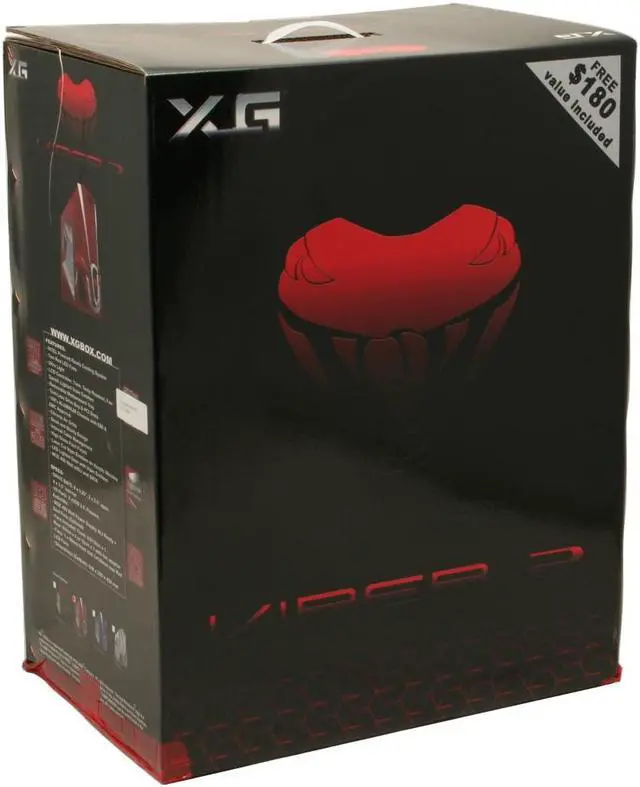 Alt view image 12 of 12 - XG Viper CA-V2-WOP-R Red Aluminum ATX Mid Tower Computer Case