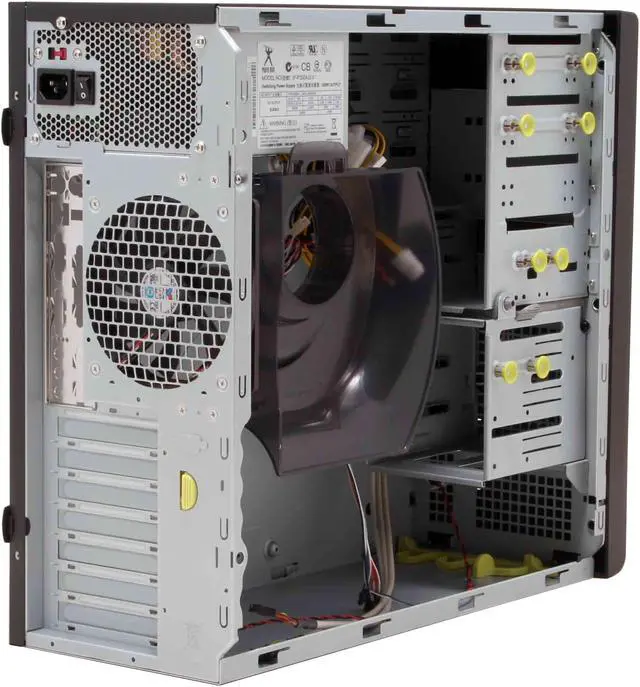 Alt view image 9 of 14 - IN WIN IW-C589T.J350BFU2AD Black Best Performed SECC Japanese Steel metal ATX Mid Tower Computer Case 350W Power Supply
