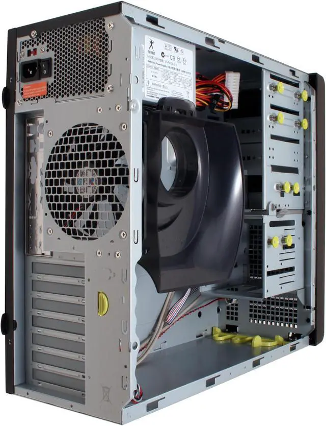 Alt view image 8 of 13 - IN WIN IW-C583T.J350BFU2AD Black 0.8 mm SECC Japanese Steel metal ATX Mid Tower Computer Case 350W Power Supply