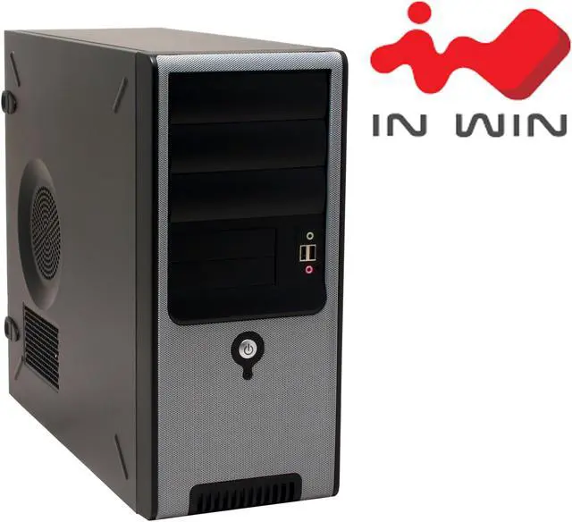 Main image of IN WIN IW-C583T.J350BFU2AD Black 0.8 mm SECC Japanese Steel metal ATX Mid Tower Computer Case 350W Power Supply