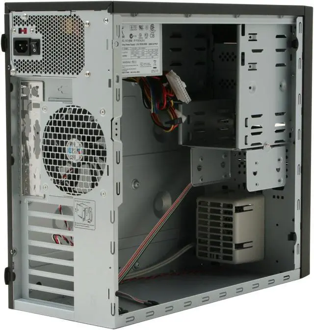 Alt view image 9 of 15 - IN WIN IW-S523T2.J350BL Black Steel ATX Mid Tower Computer Case 350W Power Supply - OEM