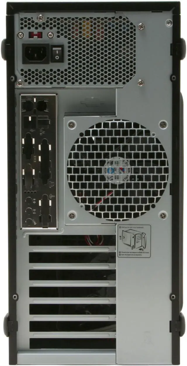 Alt view image 13 of 15 - IN WIN IW-S523T2.J350BL Black Steel ATX Mid Tower Computer Case 350W Power Supply - OEM