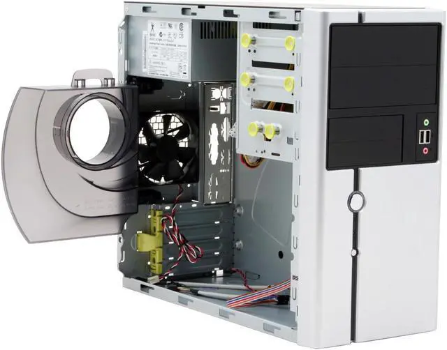 Alt view image 9 of 14 - IN WIN IW-Z611T.J350SL Silver Best Performed 0.8mm SECC Japanese Steel metal Micro ATX Mini Tower Computer Case 350W Power Supply