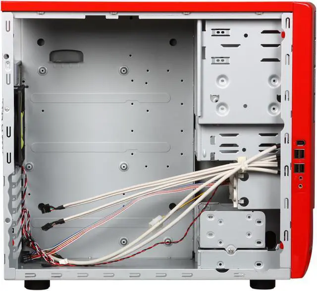 Alt view image 6 of 9 - IN WIN IW-F430.RL Red 0.8mm SECC/ Japanese Steel ATX Mid Tower Computer Case