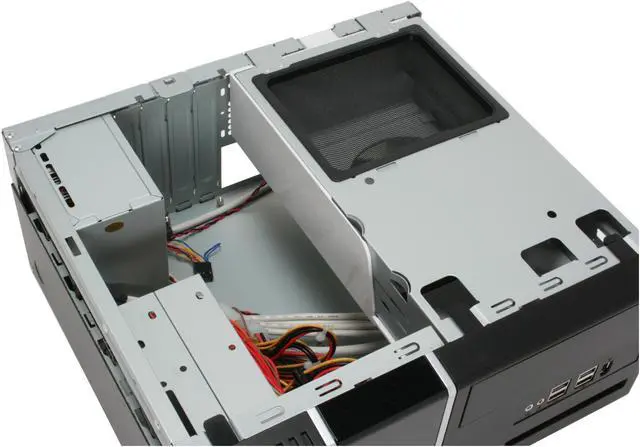 Alt view image 9 of 11 - IN WIN Black SECC Steel IW-MTJADE.GLS300 Micro ATX Media Center / HTPC Case
