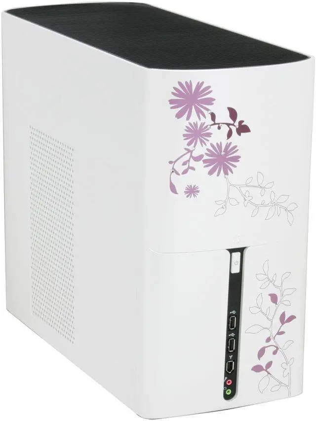 Alt view image 2 of 19 - IN WIN ALLURE White Steel Micro ATX Mid Tower Computer Case