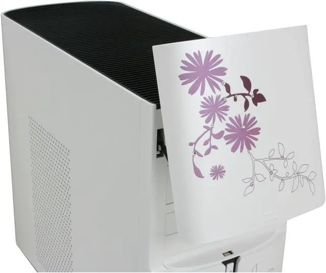 Alt view image 4 of 19 - IN WIN ALLURE White Steel Micro ATX Mid Tower Computer Case