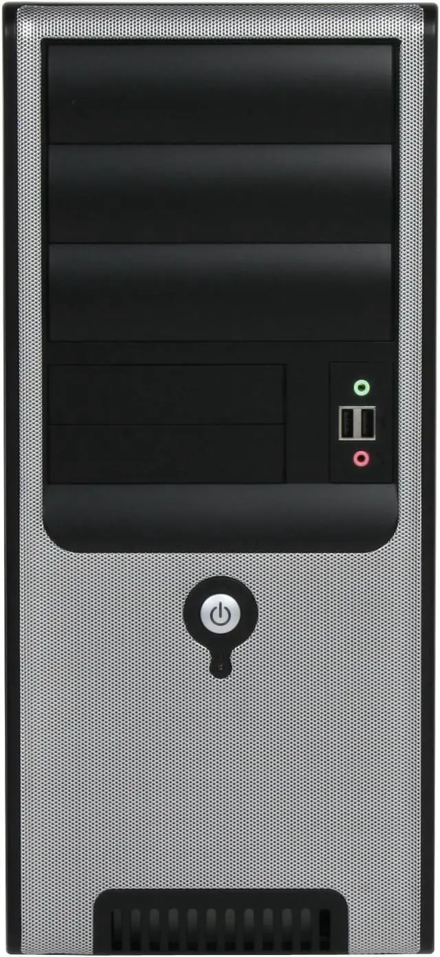 Alt view image 2 of 12 - IN WIN IW-C583T.AQ350BL Black Steel ATX Mid Tower Computer Case 350W Power Supply