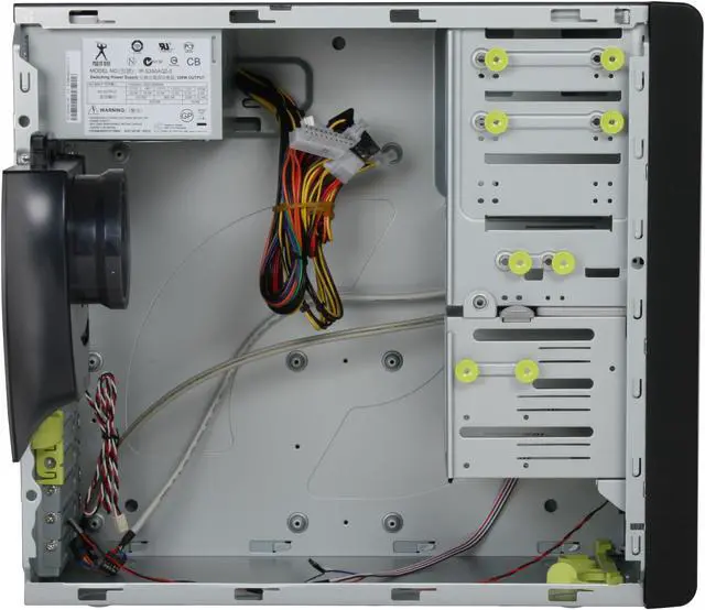 Alt view image 8 of 12 - IN WIN IW-C583T.AQ350BL Black Steel ATX Mid Tower Computer Case 350W Power Supply