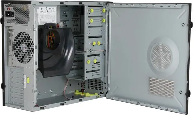 Alt view image 5 of 12 - IN WIN IW-C583T.AQ350BL Black Steel ATX Mid Tower Computer Case 350W Power Supply