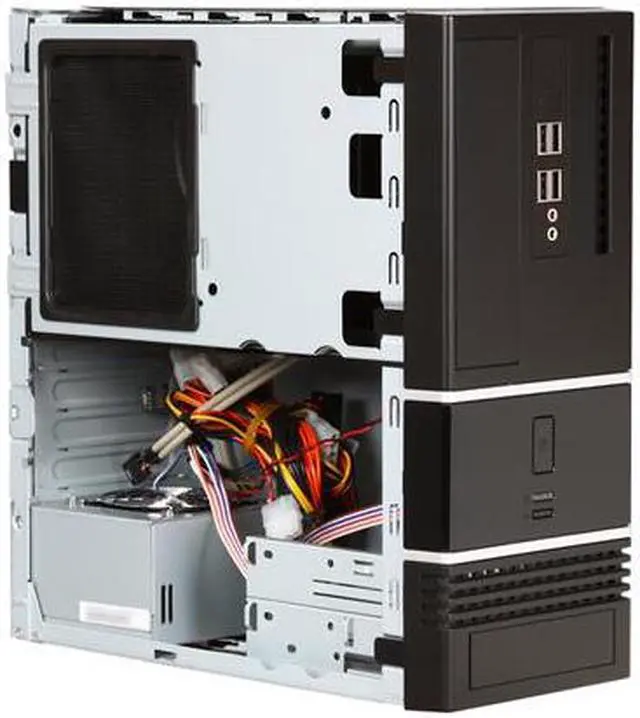 Alt view image 7 of 10 - In Win BK623.BH300TB mATX case with IP-P300BN1-0 H Haswell Ready power supply, PPCT, USB 2.0 x 4, HD audio, Air Filter
