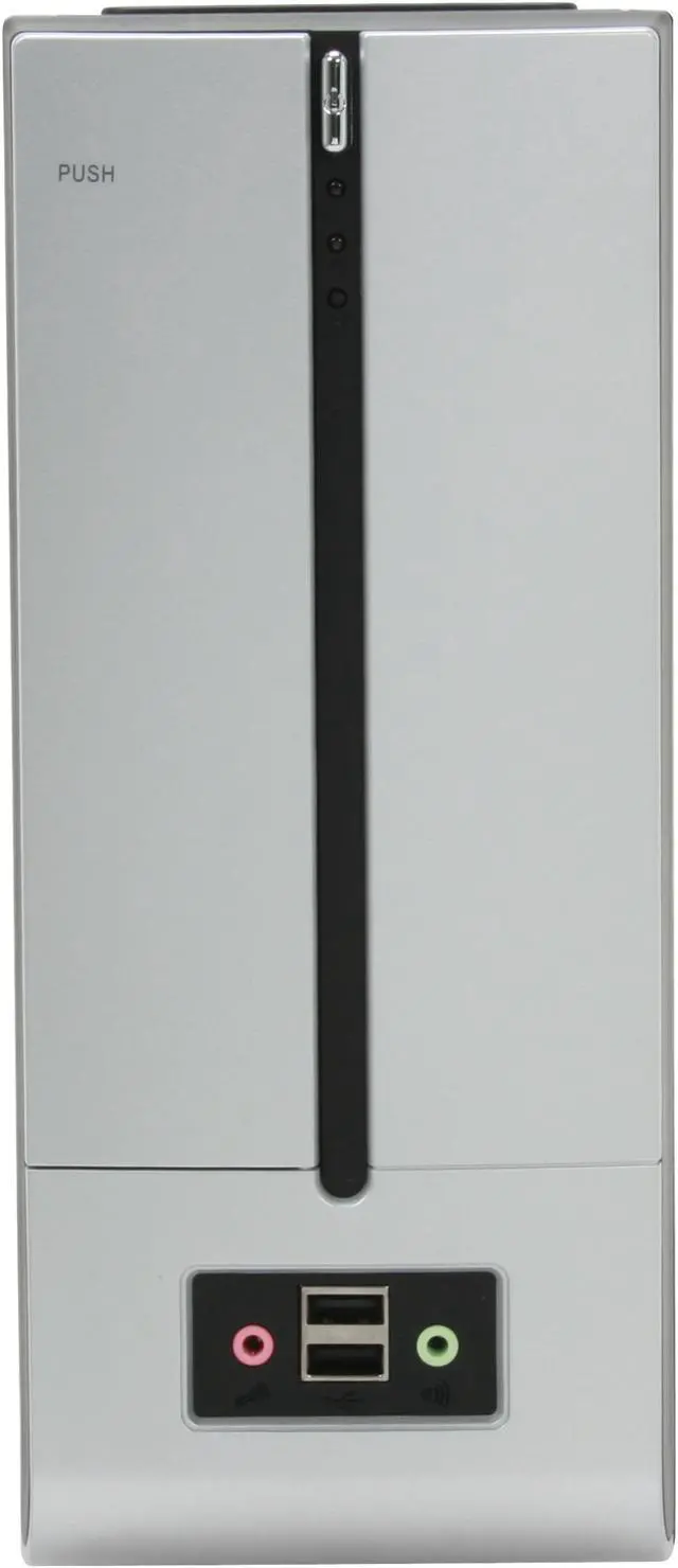 Alt view image 2 of 13 - IN WIN BM639 Black / Silver Steel Mini-ITX Tower Computer Case 120W Power Supply