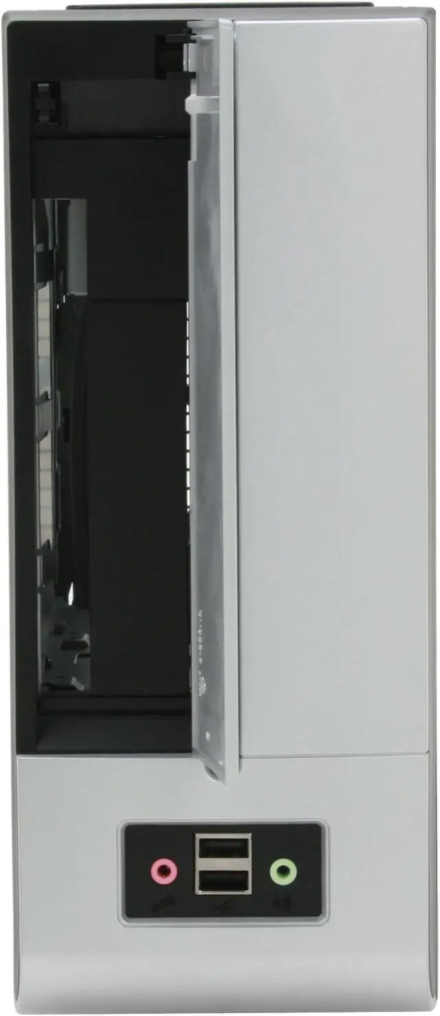 Alt view image 4 of 13 - IN WIN BM639 Black / Silver Steel Mini-ITX Tower Computer Case 120W Power Supply