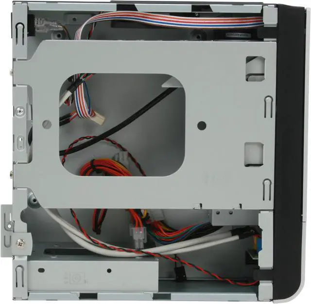 Alt view image 8 of 13 - IN WIN BM639 Black / Silver Steel Mini-ITX Tower Computer Case 120W Power Supply