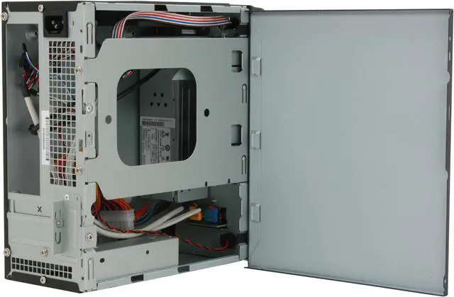 Alt view image 6 of 13 - IN WIN BM639 Black / Silver Steel Mini-ITX Tower Computer Case 120W Power Supply