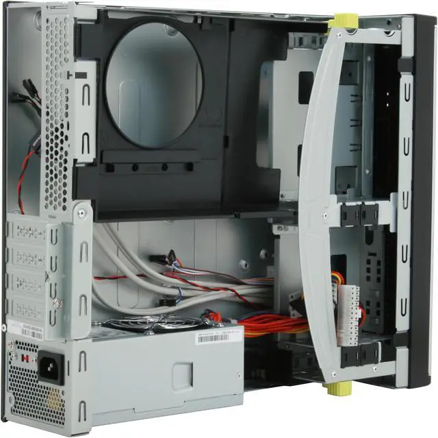Alt view image 9 of 12 - IN WIN BL634 Black / Silver Steel Micro ATX Desktop Computer Case TFX 12V PSU Power Supply