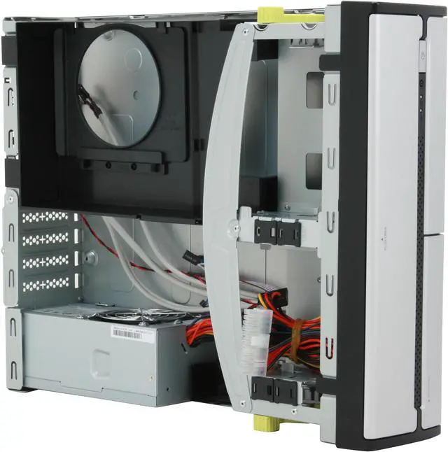 Alt view image 11 of 12 - IN WIN BL634 Black / Silver Steel Micro ATX Desktop Computer Case TFX 12V PSU Power Supply