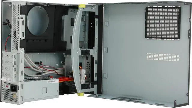 Alt view image 8 of 12 - IN WIN BL634 Black / Silver Steel Micro ATX Desktop Computer Case TFX 12V PSU Power Supply