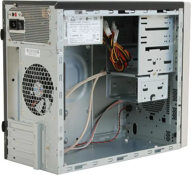 Alt view image 6 of 11 - IN WIN EM020.EJ350SLY Black Steel Micro ATX Mini Tower Computer Case 350W Power Supply