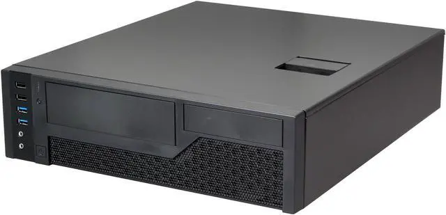 Alt view image 4 of 13 - IN WIN CE685.FH300TB3 Black Steel Micro ATX Mini Tower Computer Case comes with a 300W TFX 12V PSU 300W TFX 12V PSU Power Supply