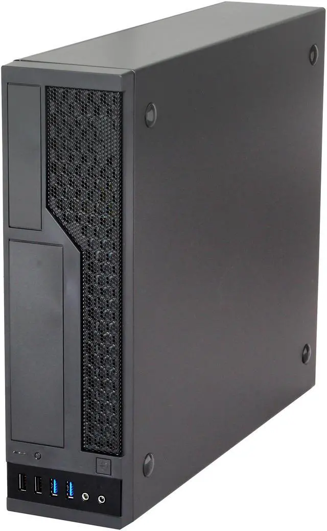 Alt view image 11 of 13 - IN WIN CE685.FH300TB3 Black Steel Micro ATX Mini Tower Computer Case comes with a 300W TFX 12V PSU 300W TFX 12V PSU Power Supply