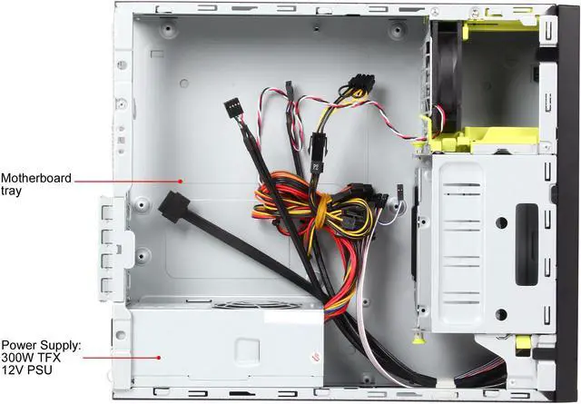 Alt view image 8 of 13 - IN WIN CE685.FH300TB3 Black Steel Micro ATX Mini Tower Computer Case comes with a 300W TFX 12V PSU 300W TFX 12V PSU Power Supply