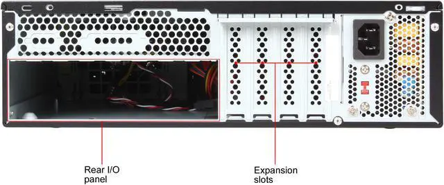 Alt view image 10 of 13 - IN WIN CE685.FH300TB3 Black Steel Micro ATX Mini Tower Computer Case comes with a 300W TFX 12V PSU 300W TFX 12V PSU Power Supply