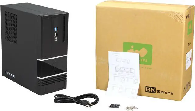 Alt view image 9 of 9 - IN WIN BK623.BH300TB3 Black 0.6mm SECC Japanese ECO Steel Micro ATX Mini Tower Computer Case SFX 12V Form Factor, 300W Power Supply