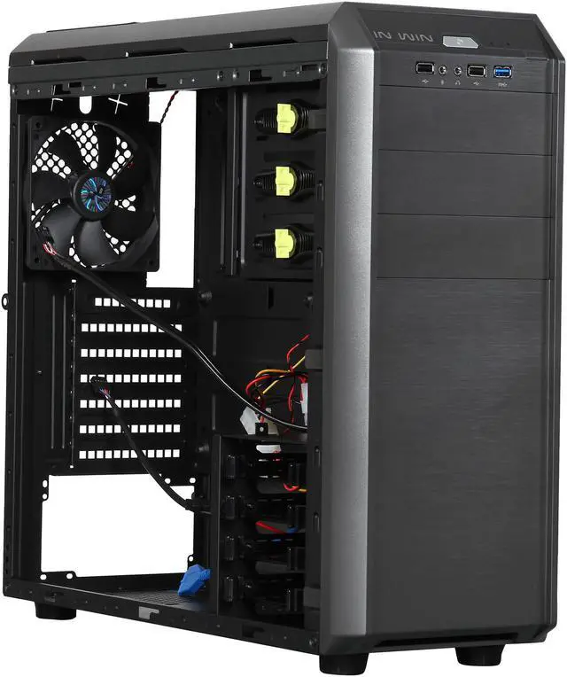 Alt view image 8 of 10 - IN WIN G7 GRAY 0.6mm SECC Steel ATX Mid Tower Computer Case, support to ATX 12V/EPS Power Supply