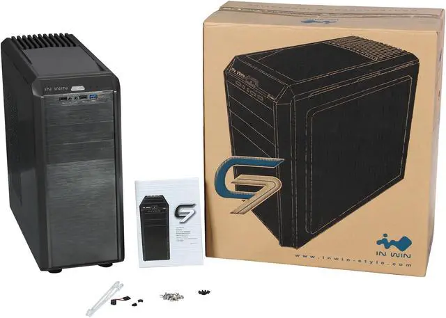 Alt view image 10 of 10 - IN WIN G7 GRAY 0.6mm SECC Steel ATX Mid Tower Computer Case, support to ATX 12V/EPS Power Supply